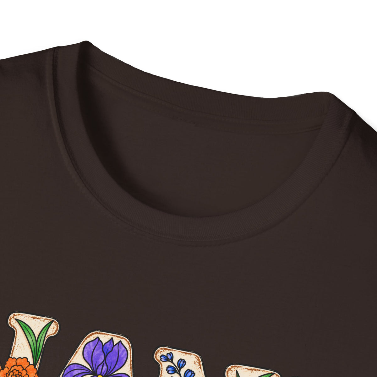 NANI custom tee! With birth flowers and names.