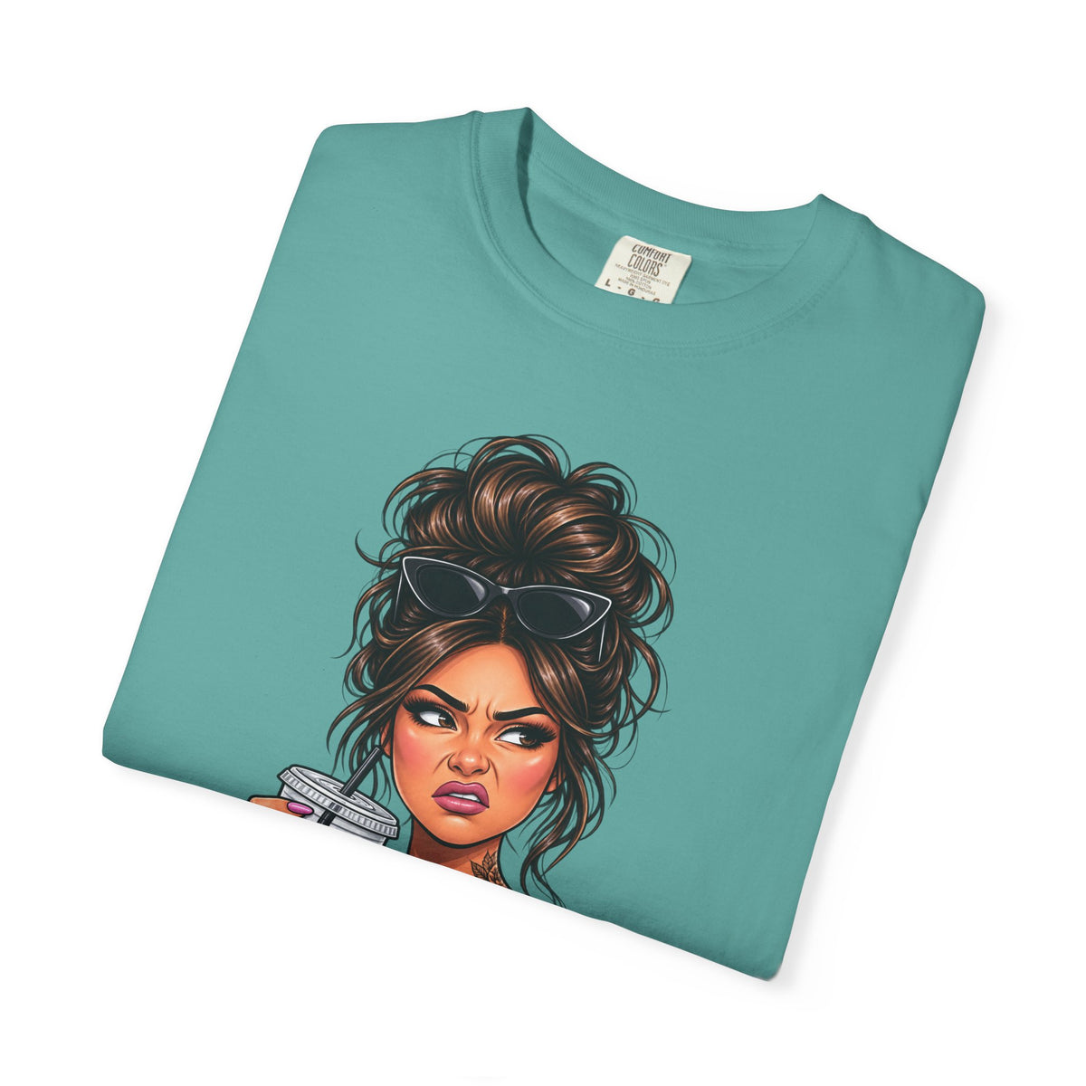 Iced Coffee Girl Custom T-Shirt