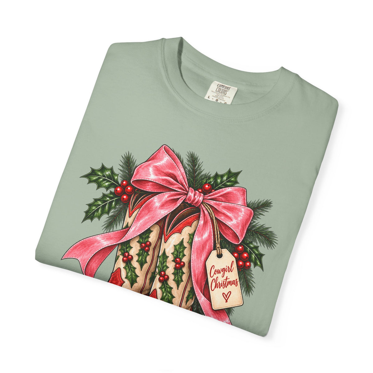 Christmas Cowboy Boots T-Shirt